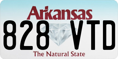 AR license plate 828VTD