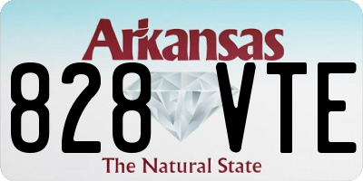 AR license plate 828VTE