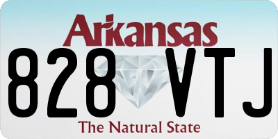 AR license plate 828VTJ