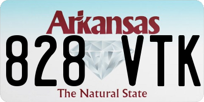 AR license plate 828VTK