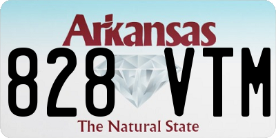 AR license plate 828VTM