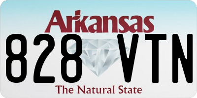 AR license plate 828VTN