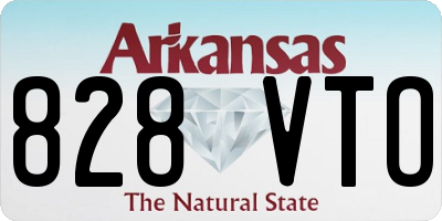 AR license plate 828VTO