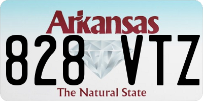 AR license plate 828VTZ