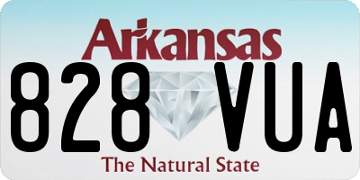 AR license plate 828VUA