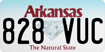 AR license plate 828VUC