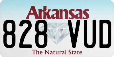 AR license plate 828VUD