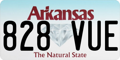 AR license plate 828VUE