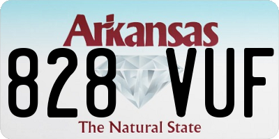 AR license plate 828VUF