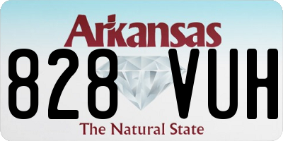 AR license plate 828VUH