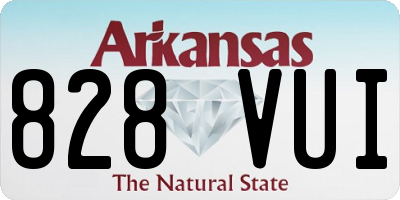 AR license plate 828VUI