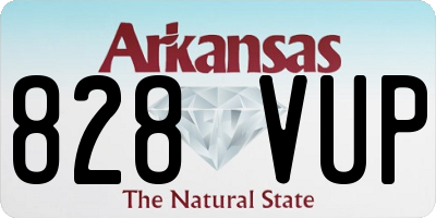 AR license plate 828VUP