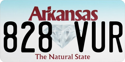 AR license plate 828VUR