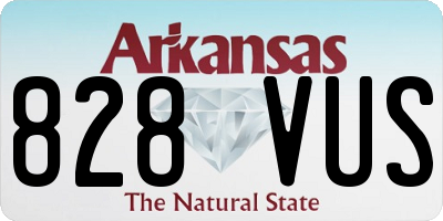AR license plate 828VUS
