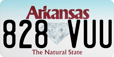 AR license plate 828VUU