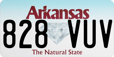 AR license plate 828VUV