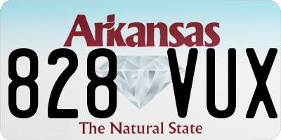 AR license plate 828VUX