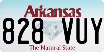 AR license plate 828VUY