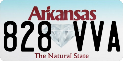 AR license plate 828VVA