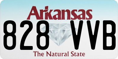 AR license plate 828VVB