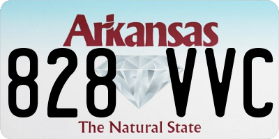 AR license plate 828VVC