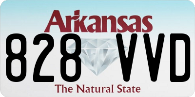 AR license plate 828VVD