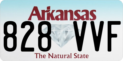 AR license plate 828VVF