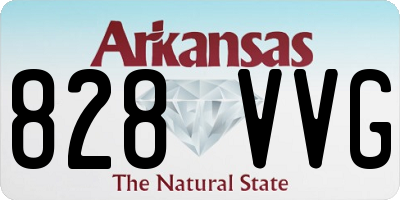 AR license plate 828VVG