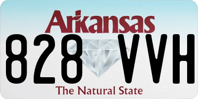 AR license plate 828VVH
