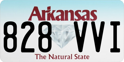 AR license plate 828VVI