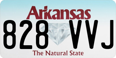 AR license plate 828VVJ