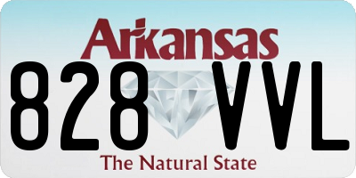 AR license plate 828VVL