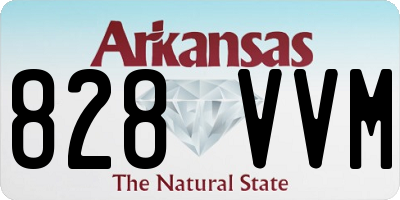 AR license plate 828VVM