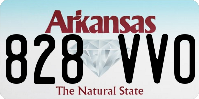 AR license plate 828VVO