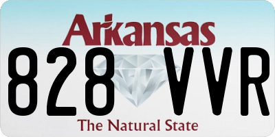 AR license plate 828VVR