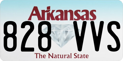 AR license plate 828VVS