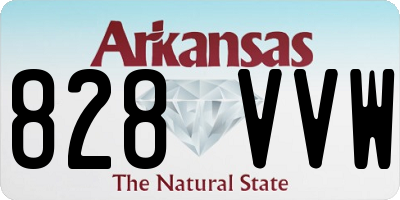 AR license plate 828VVW