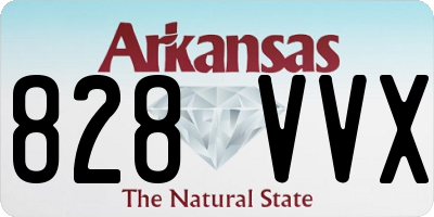 AR license plate 828VVX