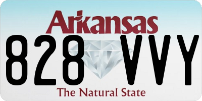 AR license plate 828VVY