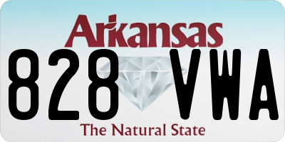AR license plate 828VWA