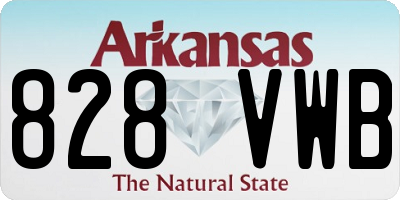 AR license plate 828VWB
