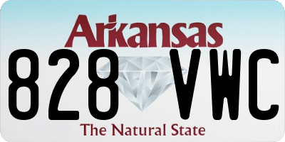 AR license plate 828VWC