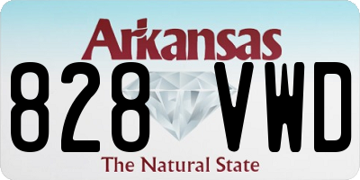 AR license plate 828VWD
