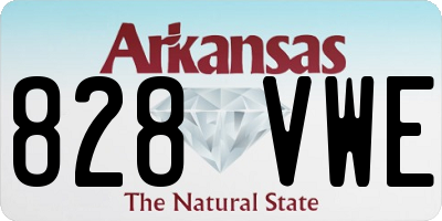 AR license plate 828VWE