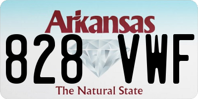 AR license plate 828VWF