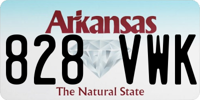 AR license plate 828VWK