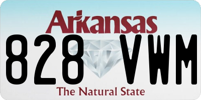 AR license plate 828VWM
