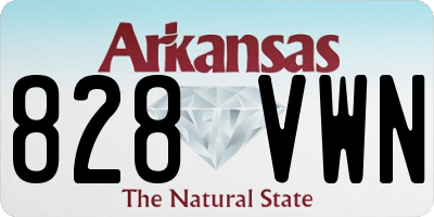 AR license plate 828VWN