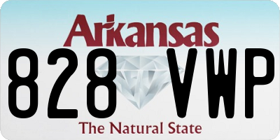 AR license plate 828VWP
