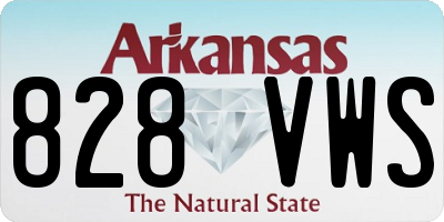 AR license plate 828VWS